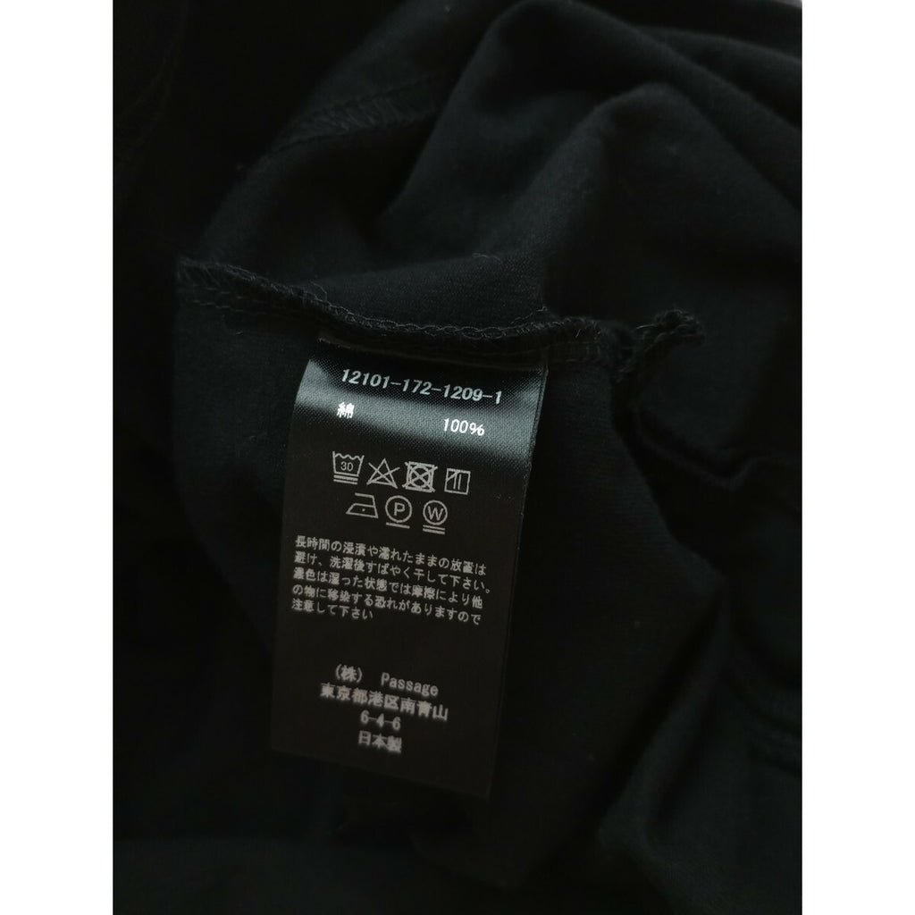 25SS COG THE BIGSMOKE コグザビッグスモーク コットン 綿 100％ AURA GATHERED SLV TOP トップス 黒 ブラック【中古】