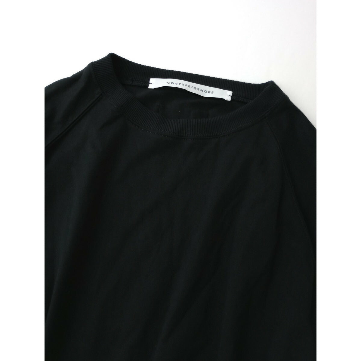 25SS COG THE BIGSMOKE コグザビッグスモーク コットン 綿 100％ AURA GATHERED SLV TOP トップス 黒 ブラック【中古】