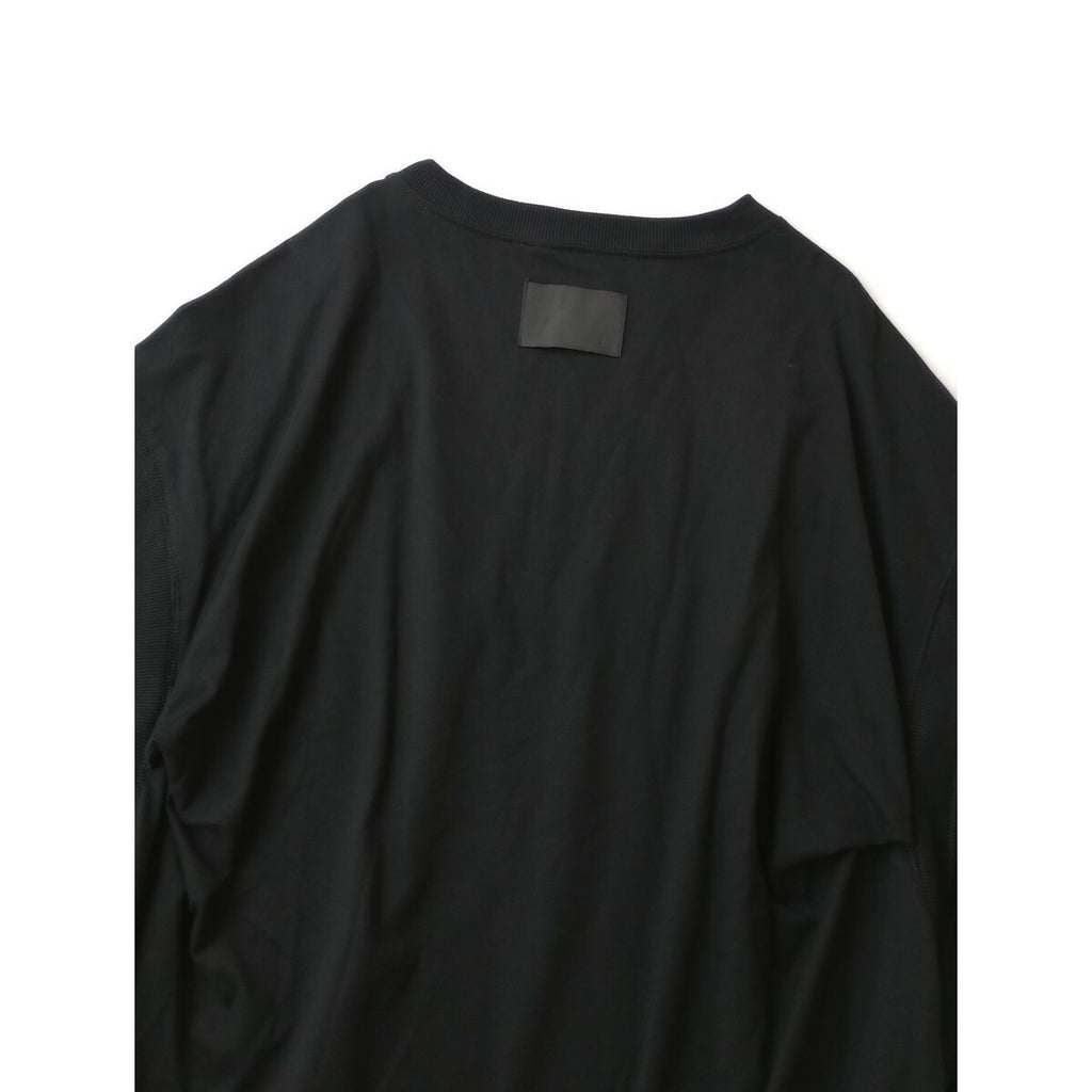 25SS COG THE BIGSMOKE コグザビッグスモーク コットン 綿 100％ AURA GATHERED SLV TOP トップス 黒 ブラック【中古】
