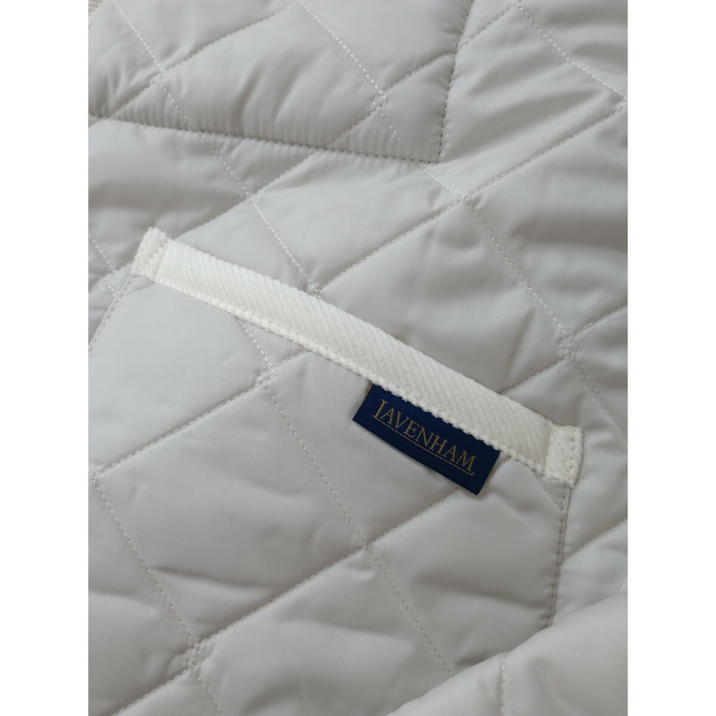新品 25AW LAVENHAM ラベンハム Teynham Womens テイナム ウィメンズ キルティング ショート ジャケット コーデュロイカラー 白 (4M＋2679) 【中古】