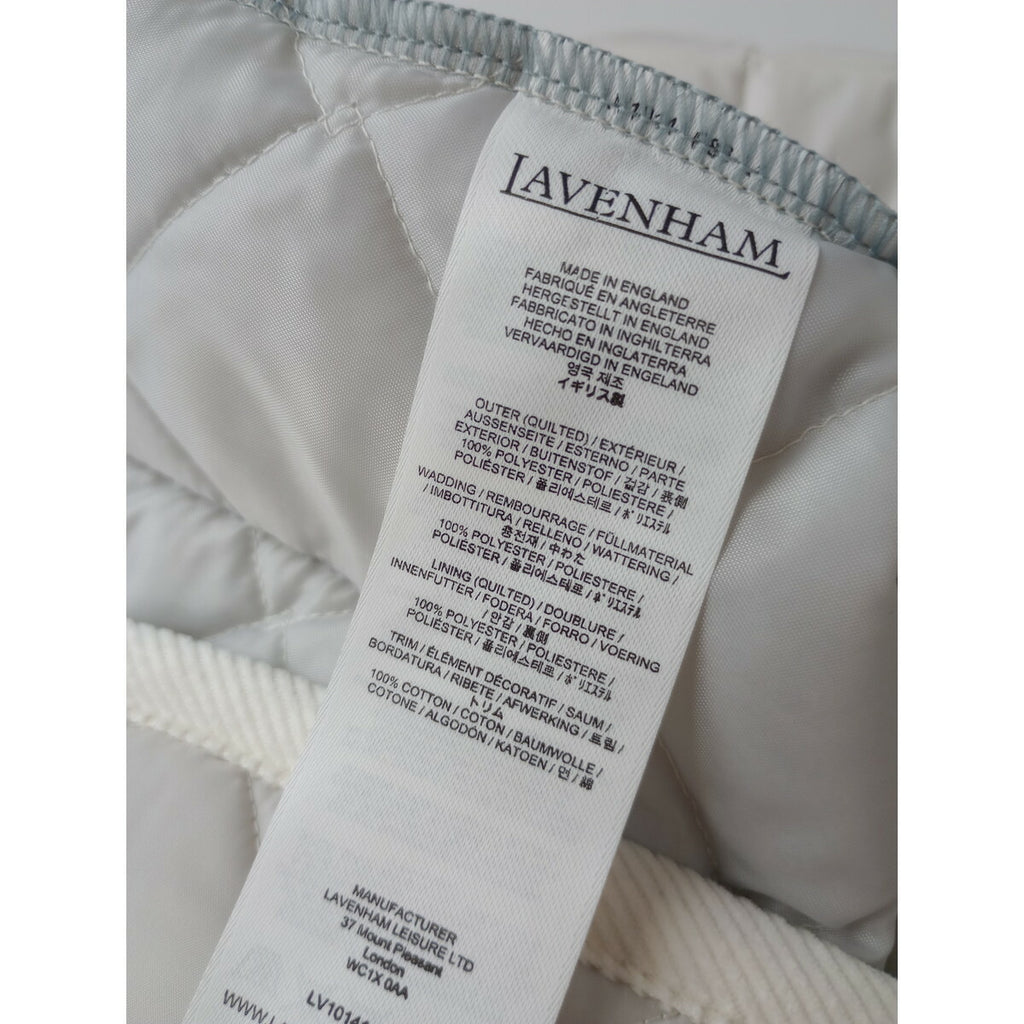 新品 25AW LAVENHAM ラベンハム Teynham Womens テイナム ウィメンズ キルティング ショート ジャケット コーデュロイカラー 白 (4M＋2679) 【中古】