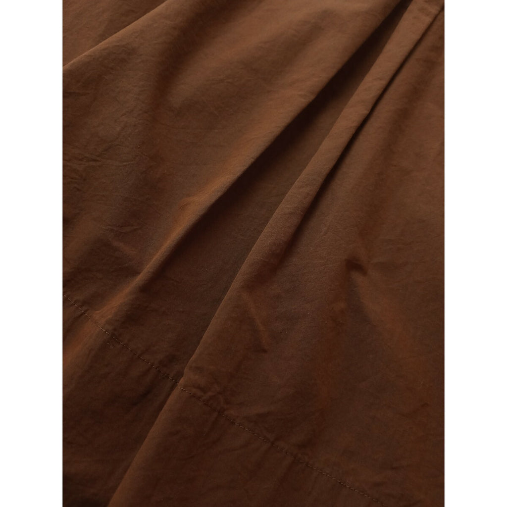 MARGARET HOWELL マーガレットハウエル COTTON CHAMBRAY コットン 綿 100％ ロングスカート ワインレッド 2【中古】