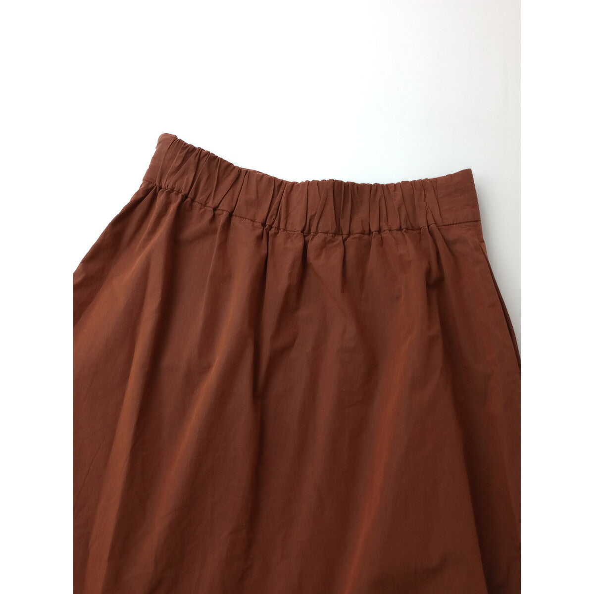 MARGARET HOWELL マーガレットハウエル COTTON CHAMBRAY コットン 綿 100％ ロングスカート ワインレッド 2【中古】