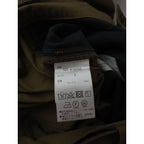 24SS MHL. エムエイチエル マーガレットハウエル CRISP COTTON PLAINWEAVE ベルト付き コットン 綿 100％ パンツ カーキ 1【中古】