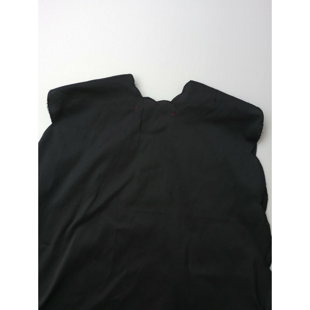 24AW TOWAVASE トワヴァーズ manon tablier マノン タブリエ シルク 絹 100% ロング ワンピース ビーズ 黒 ブラック【中古】