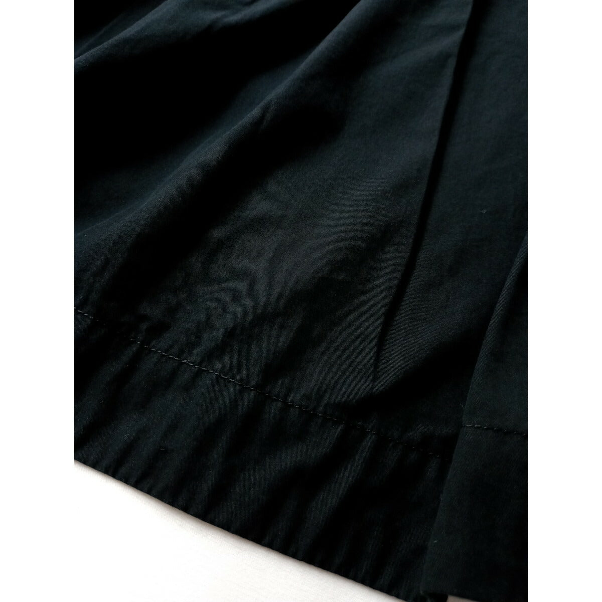 24AW MARGARET HOWELL マーガレットハウエル COTTON TWILL コットン ツイル スカート 黒 ブラック 1【中古】