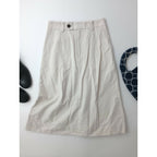 MARGARET HOWELL マーガレットハウエルCOTTON LINEN SILK コットン リネン シルク スカート 1 ライトベージュ【中古】