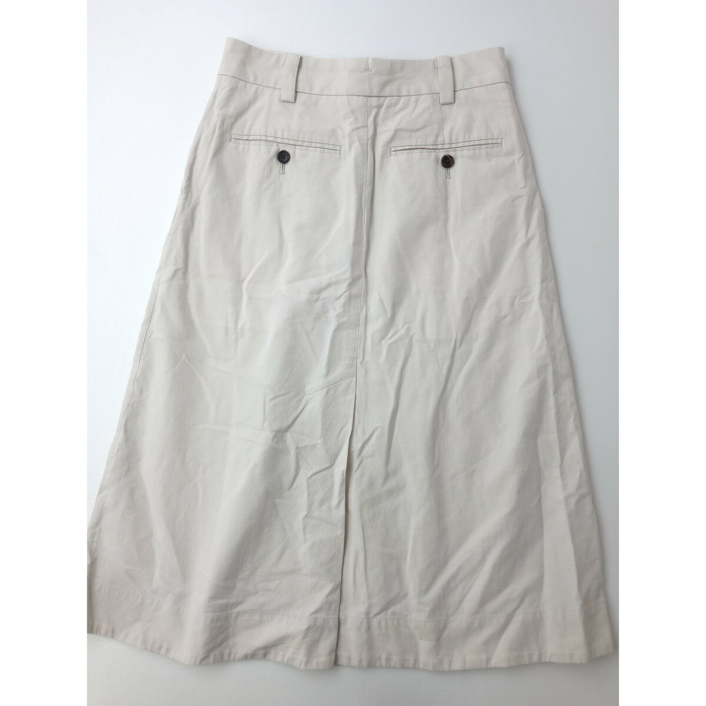 MARGARET HOWELL マーガレットハウエルCOTTON LINEN SILK コットン リネン シルク スカート 1 ライトベージュ【中古】