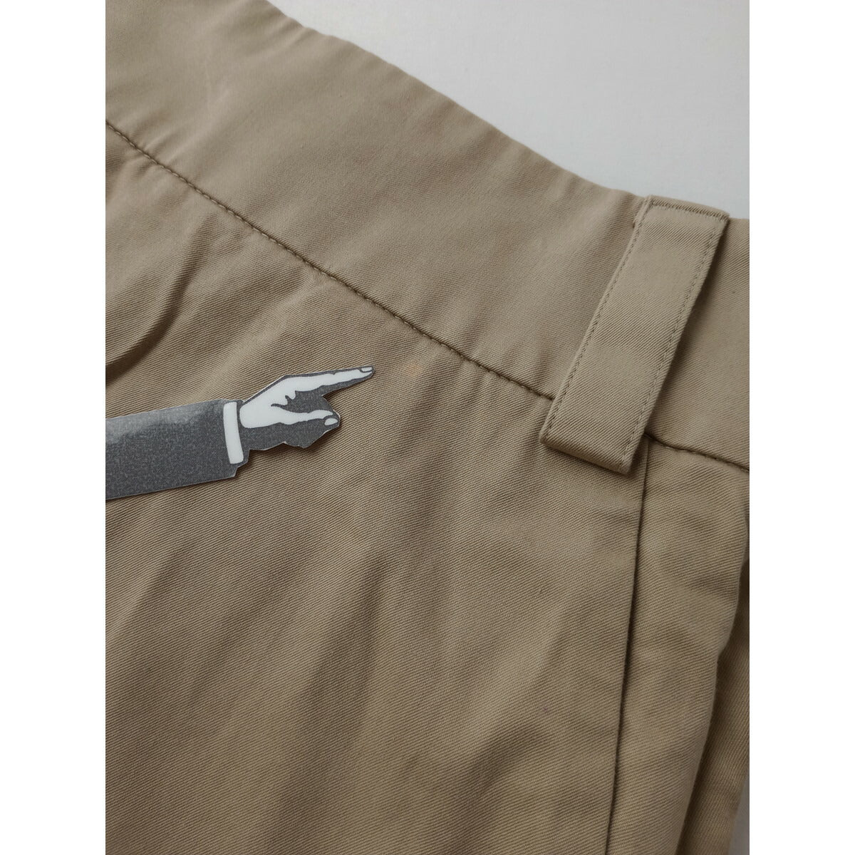 MARGARET HOWELL マーガレットハウエル HIGH DENSE COTTON TWILL コットン 綿 100％ ツイル スカート ベージュ 1【中古】