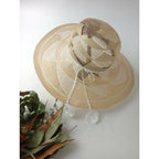 新品 mina perhonen × hitomi shinoyama design ミナペルホネン ヒトミ シノヤマ dear straw hat ストローハット 麦わら 帽子 白