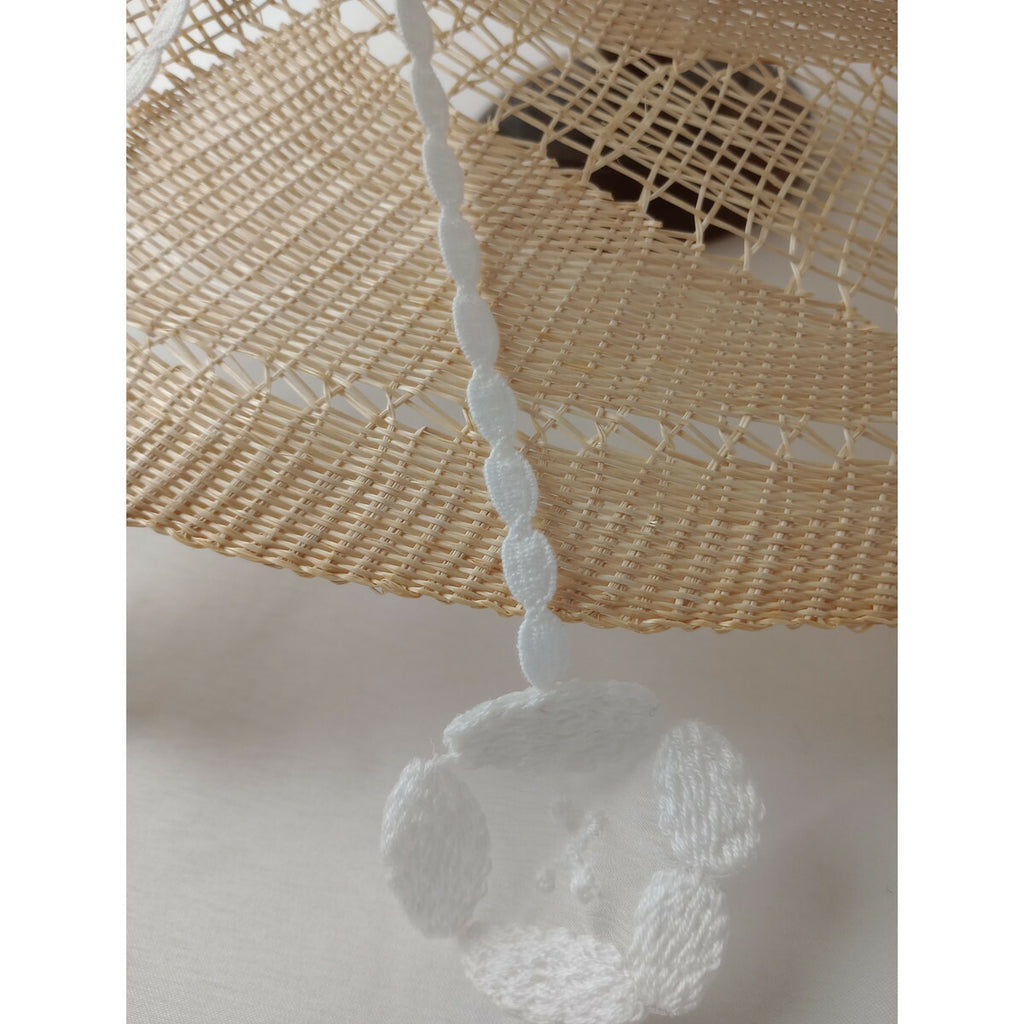 新品 mina perhonen × hitomi shinoyama design ミナペルホネン ヒトミ シノヤマ dear straw hat ストローハット 麦わら 帽子 白