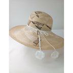新品 mina perhonen × hitomi shinoyama design ミナペルホネン ヒトミ シノヤマ dear straw hat ストローハット 麦わら 帽子 白