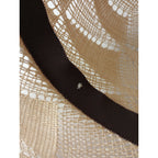 新品 mina perhonen × hitomi shinoyama design ミナペルホネン ヒトミ シノヤマ dear straw hat ストローハット 麦わら 帽子 白