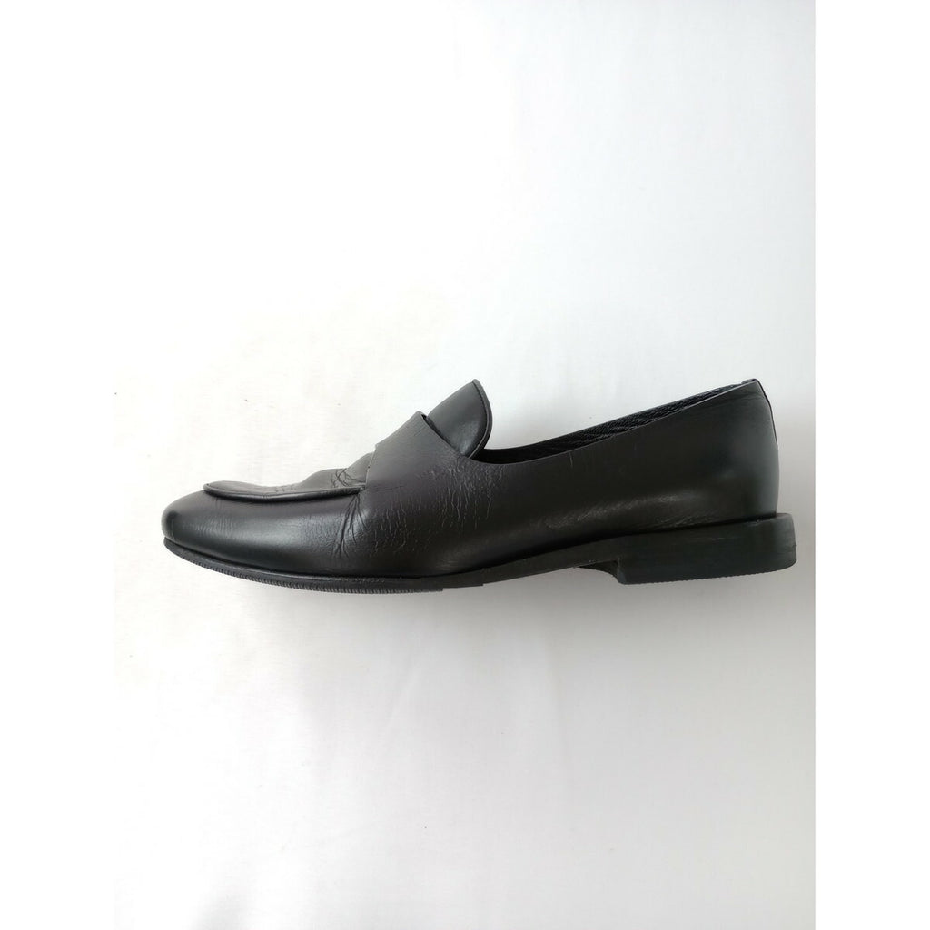 JIL SANDER ジルサンダー レザー ローファー 靴 黒 ブラック 35 1/2【中古】