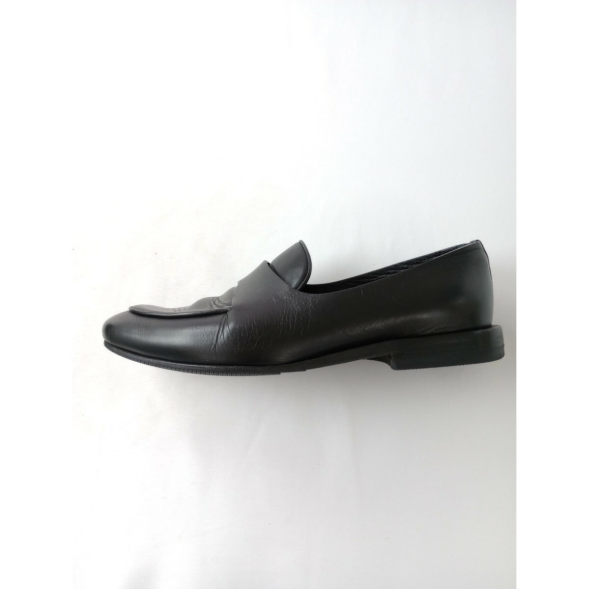 JIL SANDER ジルサンダー レザー ローファー 靴 黒 ブラック 35 1/2【中古】