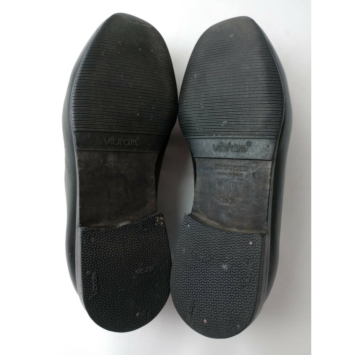 JIL SANDER ジルサンダー レザー ローファー 靴 黒 ブラック 35 1/2【中古】