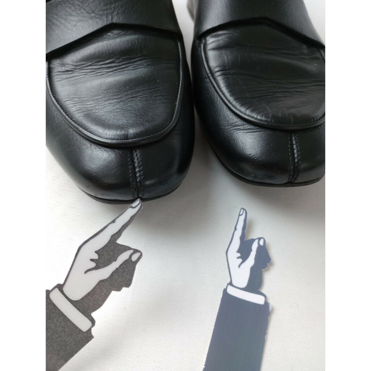 JIL SANDER ジルサンダー レザー ローファー 靴 黒 ブラック 35 1/2【中古】