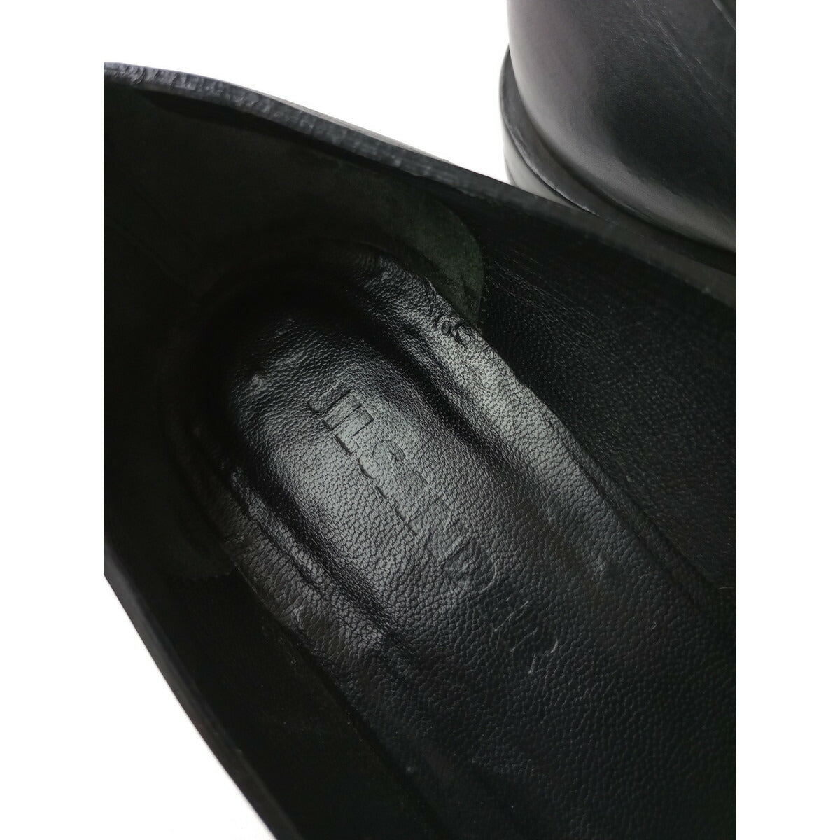 JIL SANDER ジルサンダー レザー ローファー 靴 黒 ブラック 35 1/2【中古】