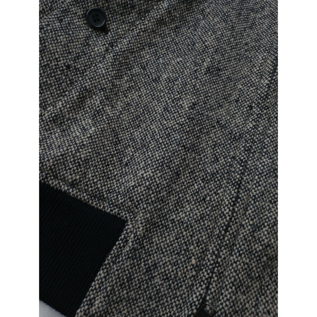 MARGARET HOWELL マーガレットハウエル CHARCOAL NATURAL TWEED BLOUSON ツイード ブルゾン ジップアップ 長袖 ジャケット 1(20M＋0217)【中古】