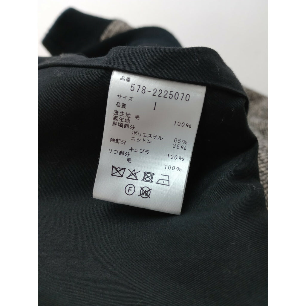 MARGARET HOWELL マーガレットハウエル CHARCOAL NATURAL TWEED BLOUSON ツイード ブルゾン ジップアップ 長袖 ジャケット 1(20M＋0217)【中古】
