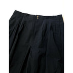 Drawer ドゥロワー タック テーパード パンツ ネイビー 38【中古】