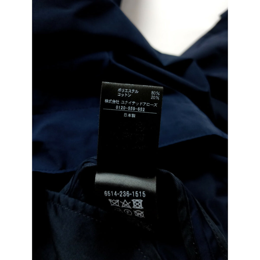 Drawer ドゥロワー タック テーパード パンツ ネイビー 38【中古】