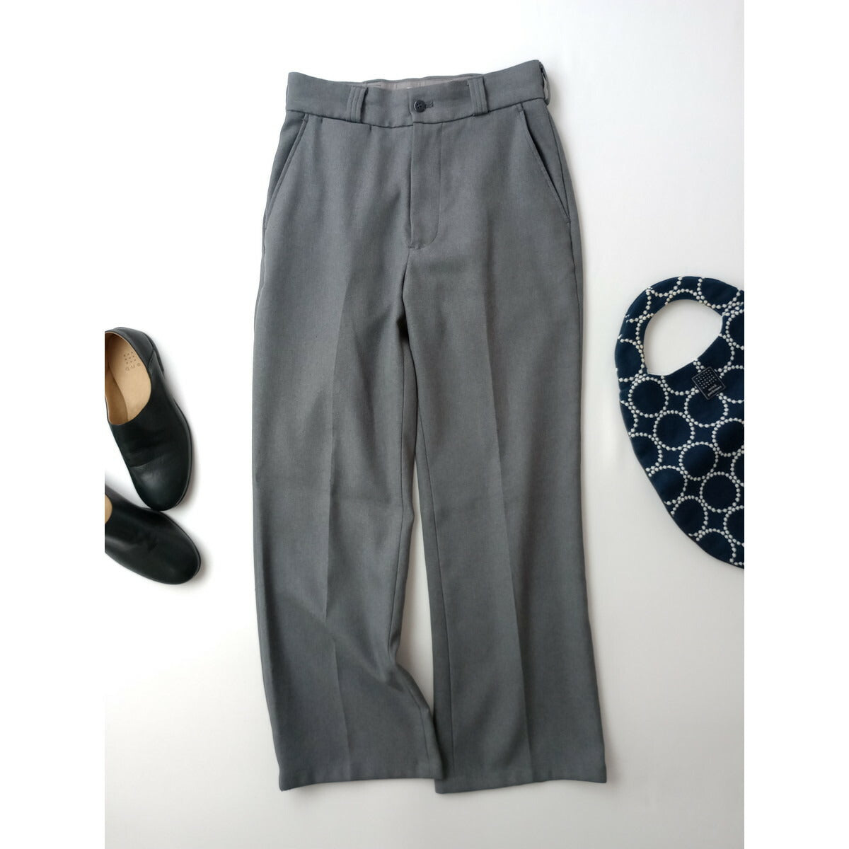 THE SHINZONE シンゾーン CENTER PRESS PANTS センター プレス パンツ グレー 34【中古】
