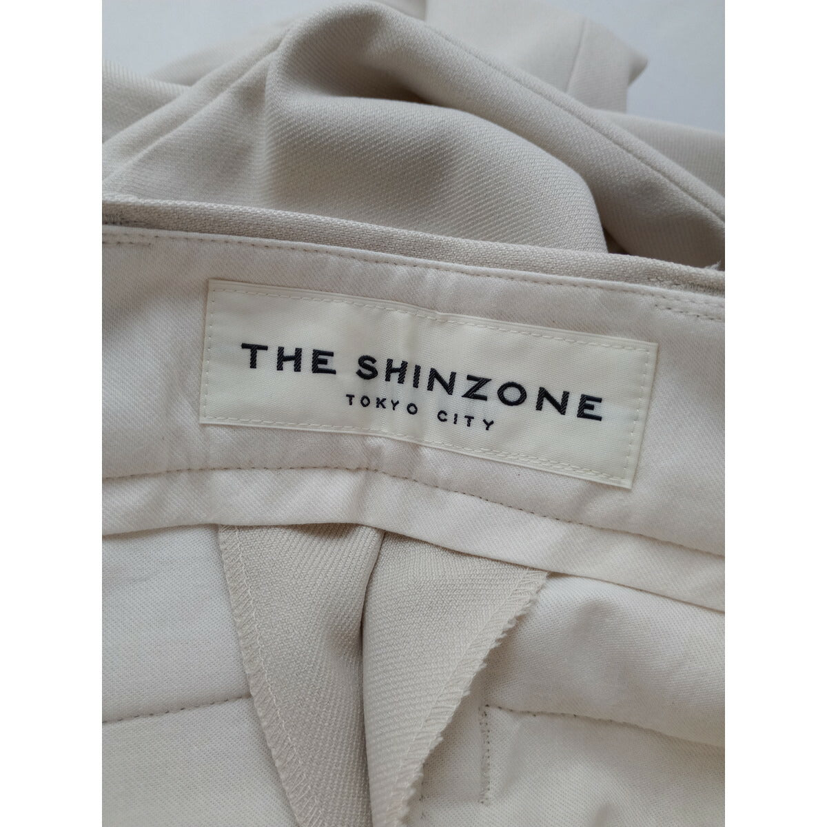 THE SHINZONE シンゾーン CENTER PRESS PANTS センター プレス パンツ ライト ベージュ PO【中古】