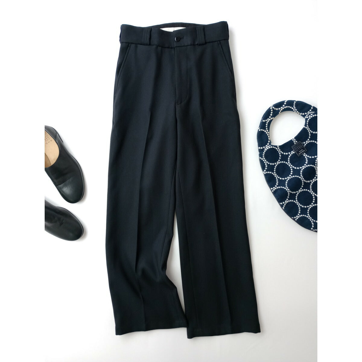 THE SHINZONE シンゾーン CHRYSLER PANTS CENTER PRESS PANTS センター プレス パンツ 黒 ブラック【中古】