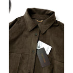 新品 25AW アパルトモン L'Appartement ULTRASUEDE JACKET フェイク スエード シャツ ジャケット ダークブラウン F