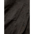 新品 25AW アパルトモン L'Appartement ULTRASUEDE JACKET フェイク スエード シャツ ジャケット ダークブラウン F