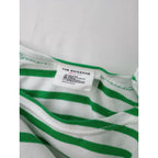 THE SHINZONE シンゾーン MARINE BORDER TEE コットン 綿 100％ マリン ボーダー Tシャツ トップス 長袖 カットソー グリーン 白 F【中古】