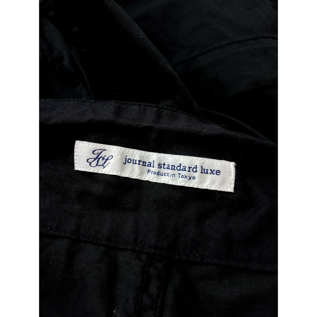 JOURNAL STANDARD LUXE ジャーナルスタンダードラックスコットン リネン サロペット オールインワン 黒 ブラック【中古】