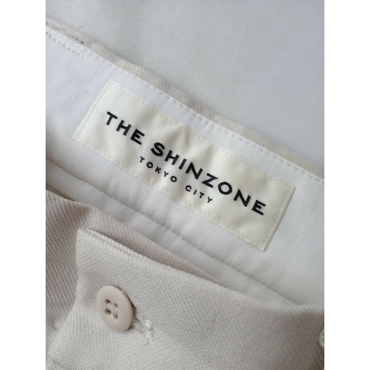 シンゾーン THE SHINZONE CENTER PRESS PANTS センター プレス パンツ ベージュ 34【中古】