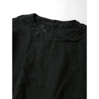 25AW evam eva エヴァムエヴァ linen pullover リネン プルオーバー トップス 黒 ブラック M【中古】