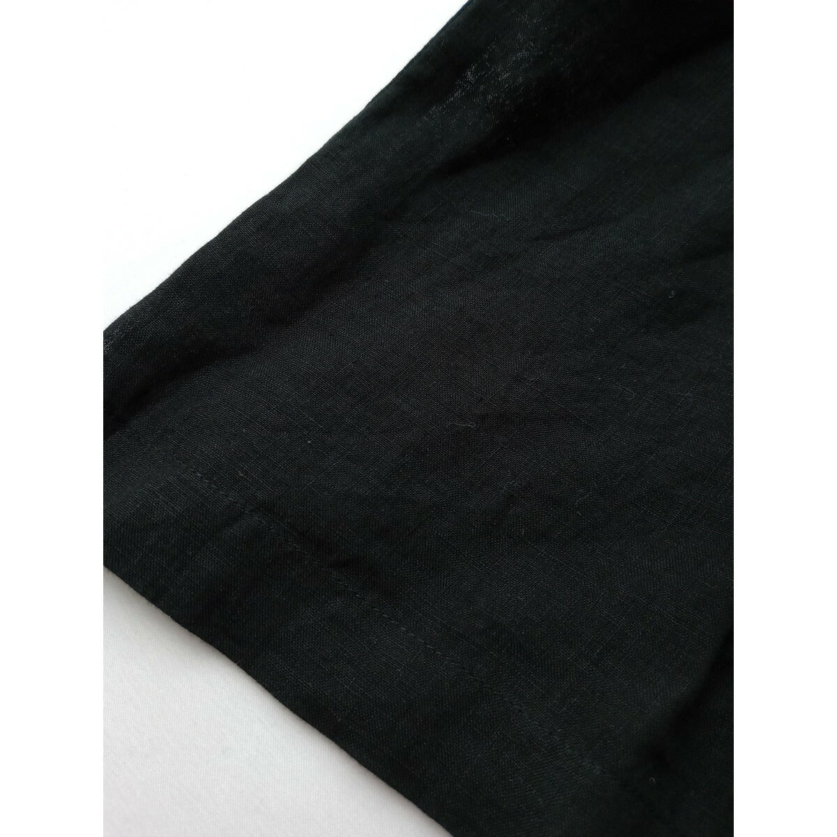 25AW evam eva エヴァムエヴァ linen pullover リネン プルオーバー トップス 黒 ブラック M【中古】