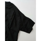 25AW evam eva エヴァムエヴァ linen pullover リネン プルオーバー トップス 黒 ブラック M【中古】