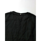 25AW evam eva エヴァムエヴァ linen pullover リネン プルオーバー トップス 黒 ブラック M【中古】