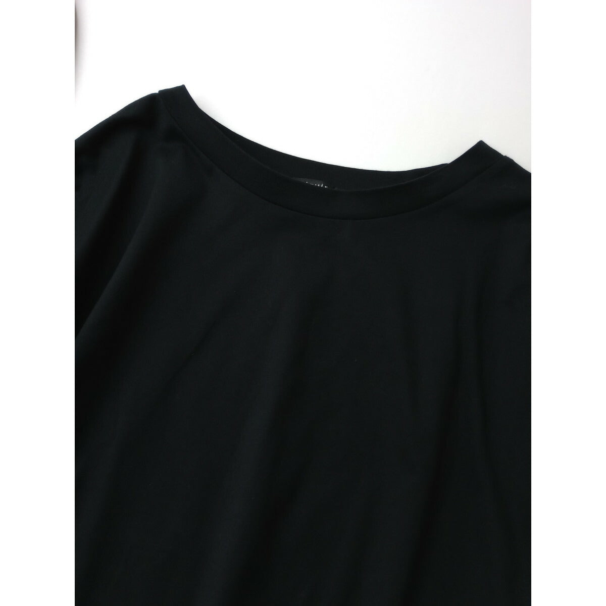 mizuiro ind ミズイロインド ワイド 裾チュール Ｔシャツ カットソー トップス 黒 ブラック【中古】