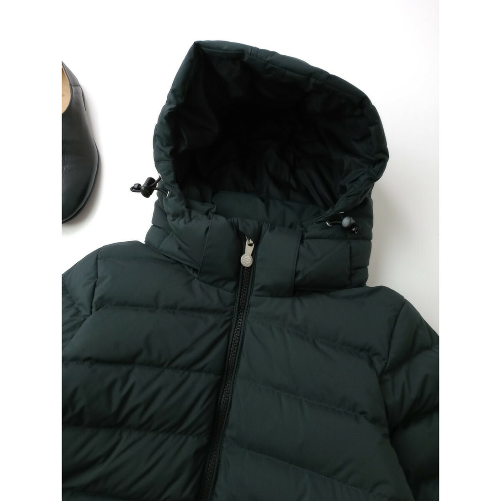 美品 PYRENEX ピレネックス SPOUTNIC LONG SOFT2 HWU063 ダウン コート スプート ニック ロング ソフト 黒 ブラック 34 (DM＋0816)
