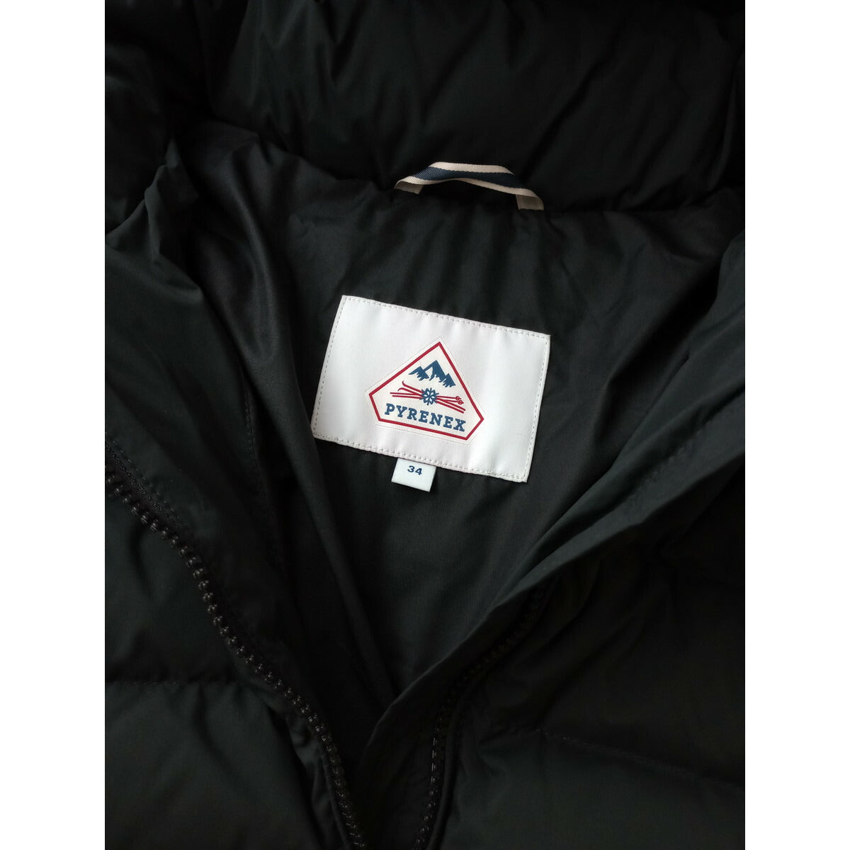 美品 PYRENEX ピレネックス SPOUTNIC LONG SOFT2 HWU063 ダウン コート スプート ニック ロング ソフト 黒 ブラック 34 (DM＋0816)