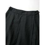 MARGARET HOWELL マーガレットハウエル LARGE CHECK WOOL COTTON SKIRT チェック ウール コットン スカート 1 黒 ブラック【中古】