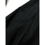 MARGARET HOWELL マーガレットハウエル LARGE CHECK WOOL COTTON SKIRT チェック ウール コットン スカート 1 黒 ブラック【中古】