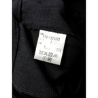 MARGARET HOWELL マーガレットハウエル LARGE CHECK WOOL COTTON SKIRT チェック ウール コットン スカート 1 黒 ブラック【中古】