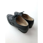 MARGARET HOWELL マーガレットハウエル レザー シューズ ウイングチップ 靴 黒 ブラック 22【中古】