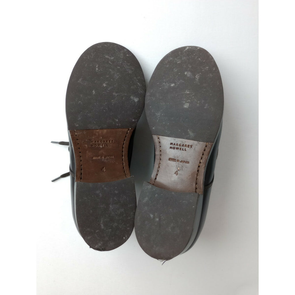 MARGARET HOWELL マーガレットハウエル レザー レースアップ シューズ 靴 ダークブラウン 4【中古】
