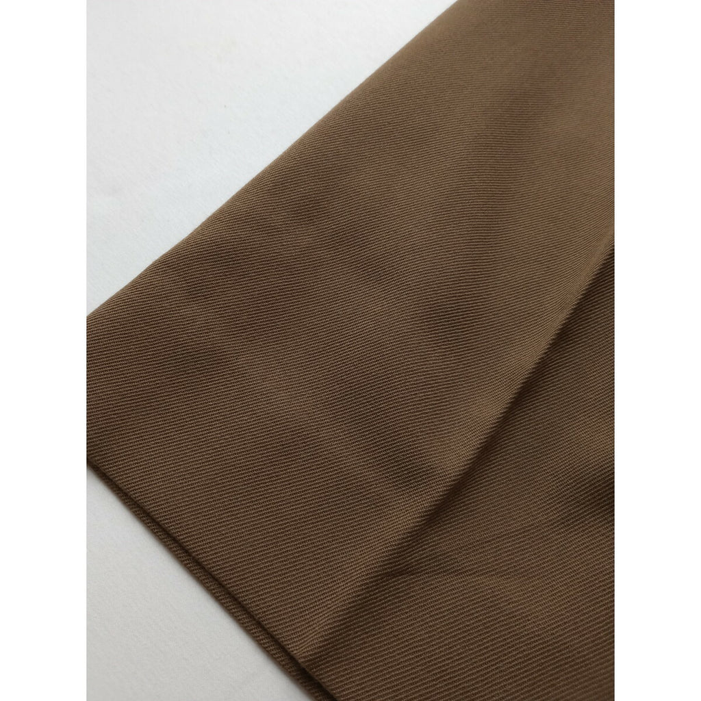 MARGARET HOWELL マーガレットハウエル WOOL GABARDINE TROUSERS ウール 毛 100％ ワイド パンツ ベージュ 2【中古】