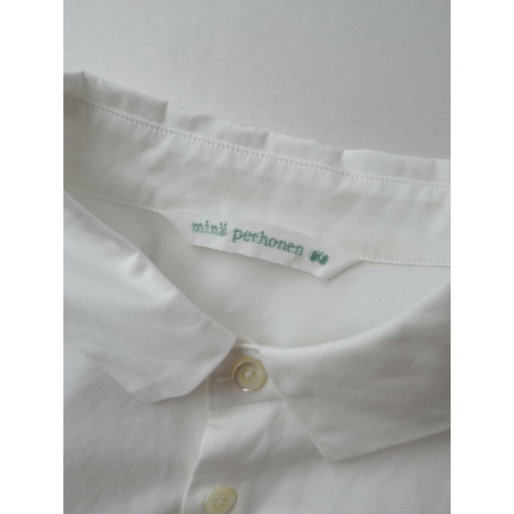 mina perhonen ミナペルホネン sorbetti 長袖 シャツ トップス 140 キッズ 子供服 白【中古】