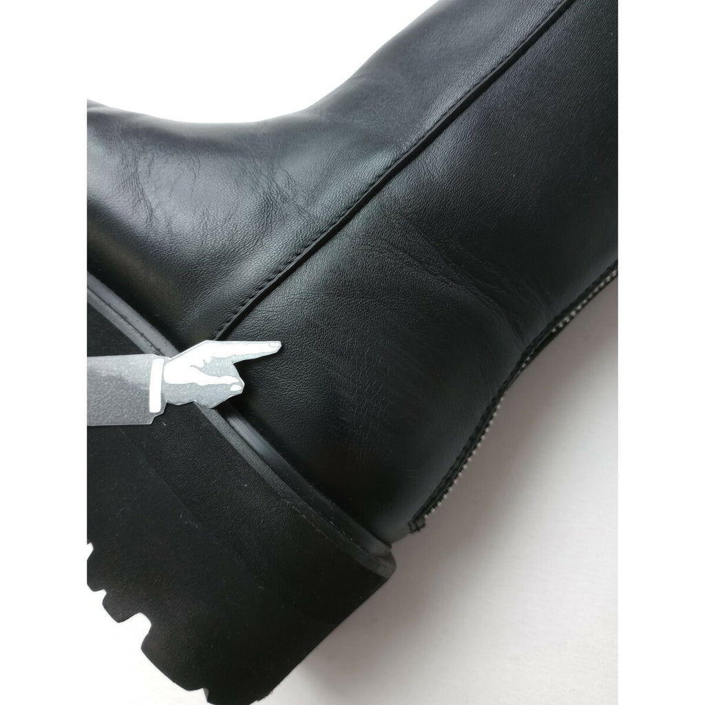 CAMINANDO × VERMEIL par iena カミナンド イエナ別注 ウシロ ZIPブーツ WTREKSOLE BACKZIPBOOTS バックジップ ショート 靴 黒 ブラック 5【中古】
