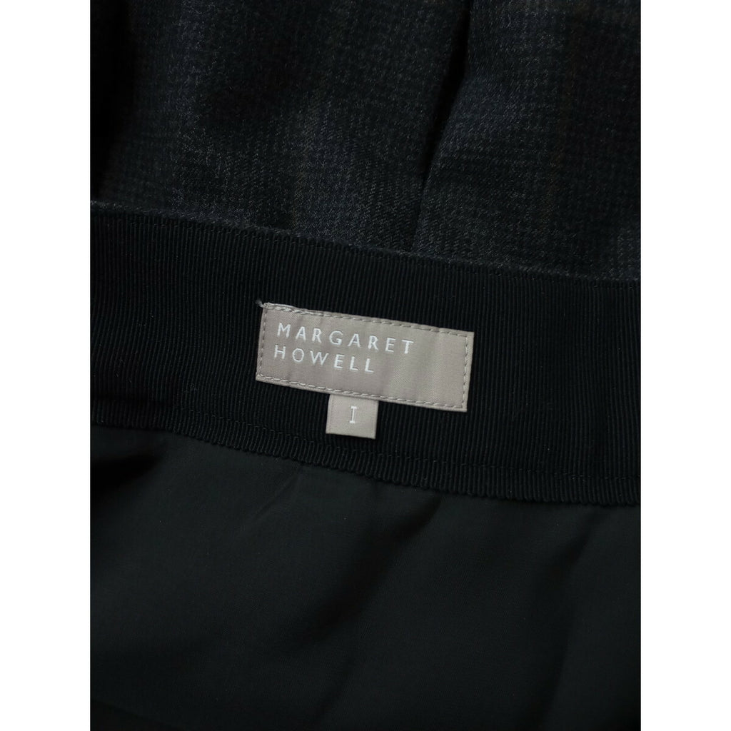 MARGARET HOWELL マーガレットハウエル FINE WOOL FLANNEL SKIRT ウール フランネル ロング スカート 1 グレー【中古】
